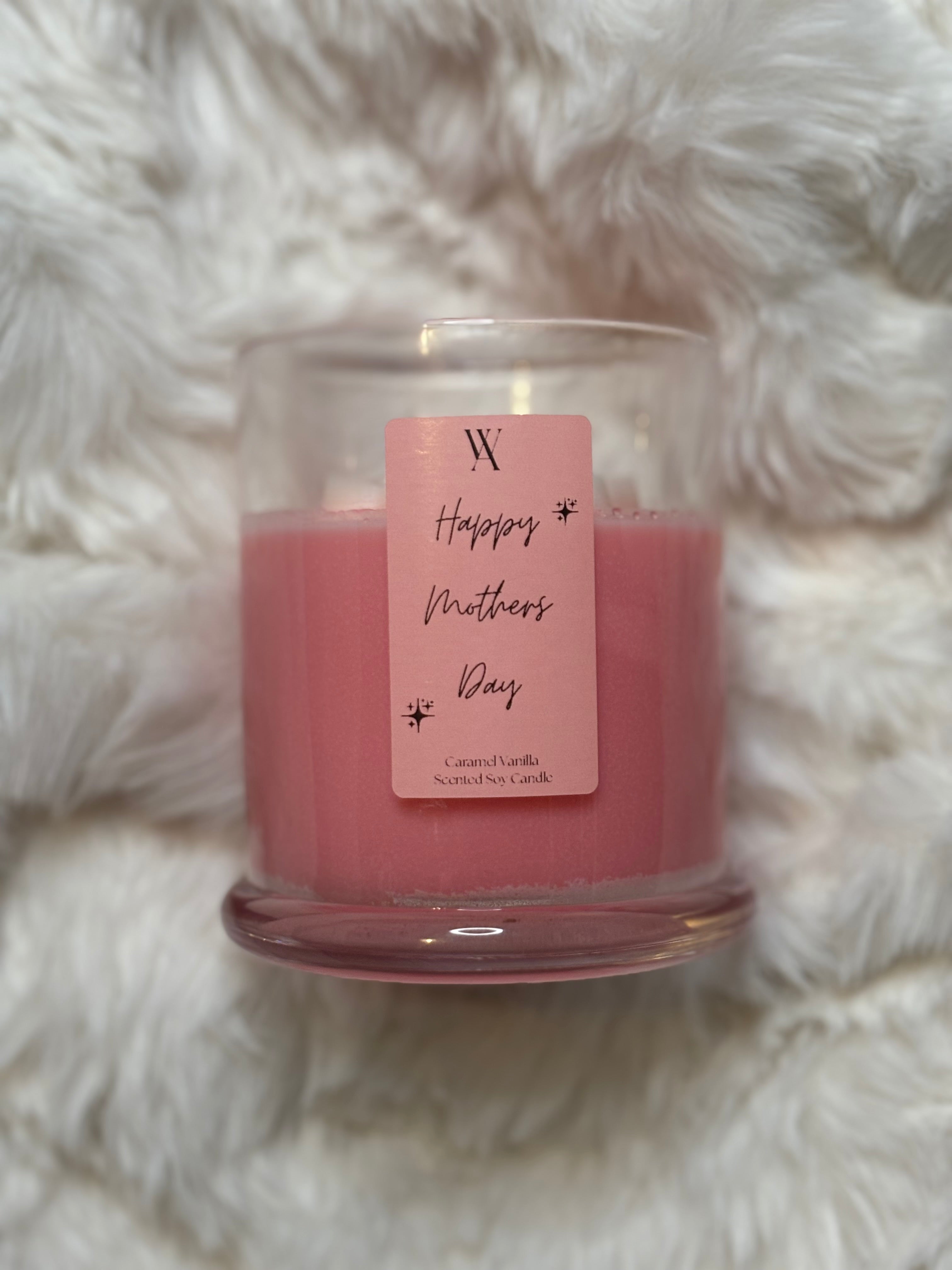Mother’s Day Candle ~ Caramel Soy Glass Candle